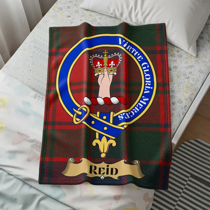 Virtue Gloria Merces Reid Clan Tartan Blanket product