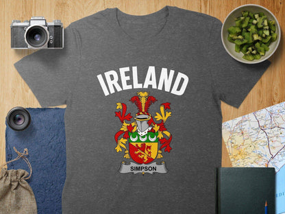 Ireland Simpson Family Crest T-Shirt product