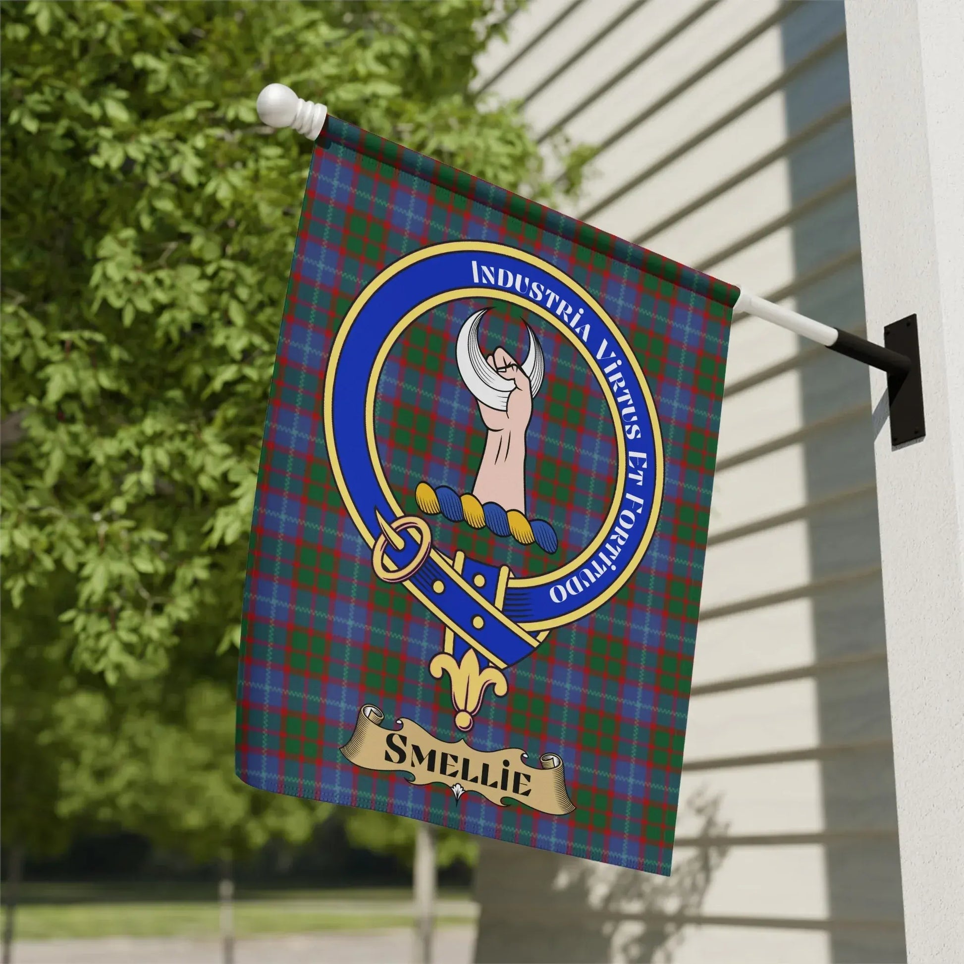 Scottish Clan Crest Tartan Outdoor Garden Flag product