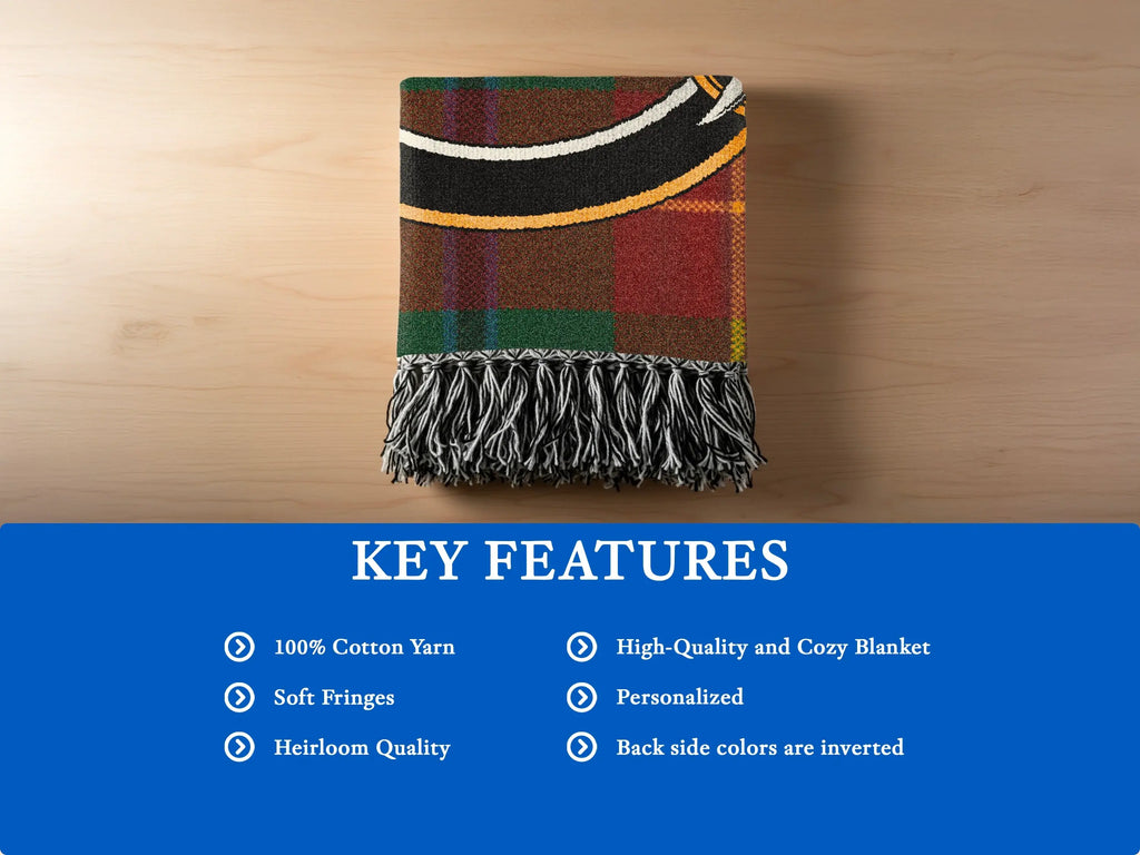 Personalized Cozy Blanket with Soft Fringes High Quality