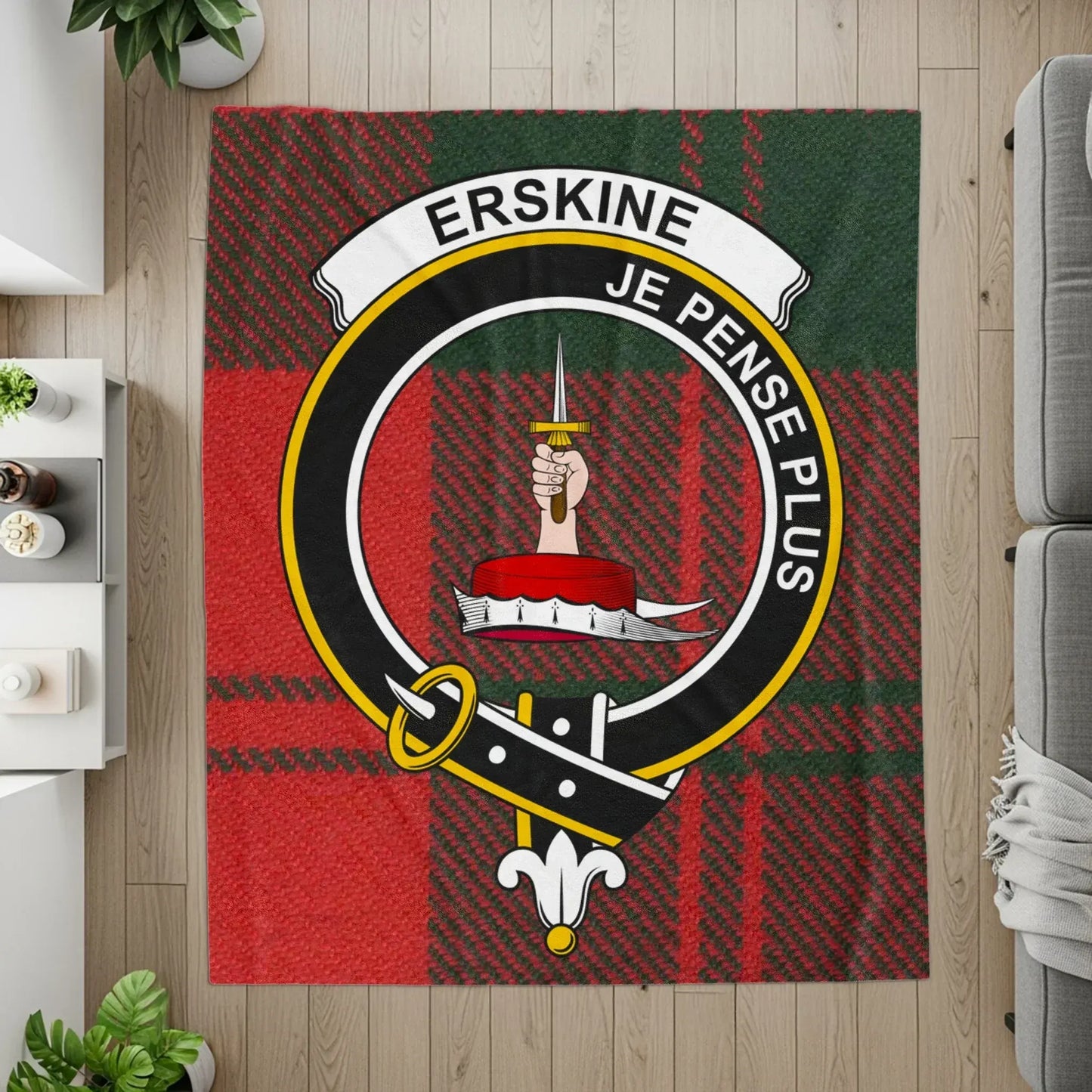 Erskine Je Pense Plus Plaid Crest Design product