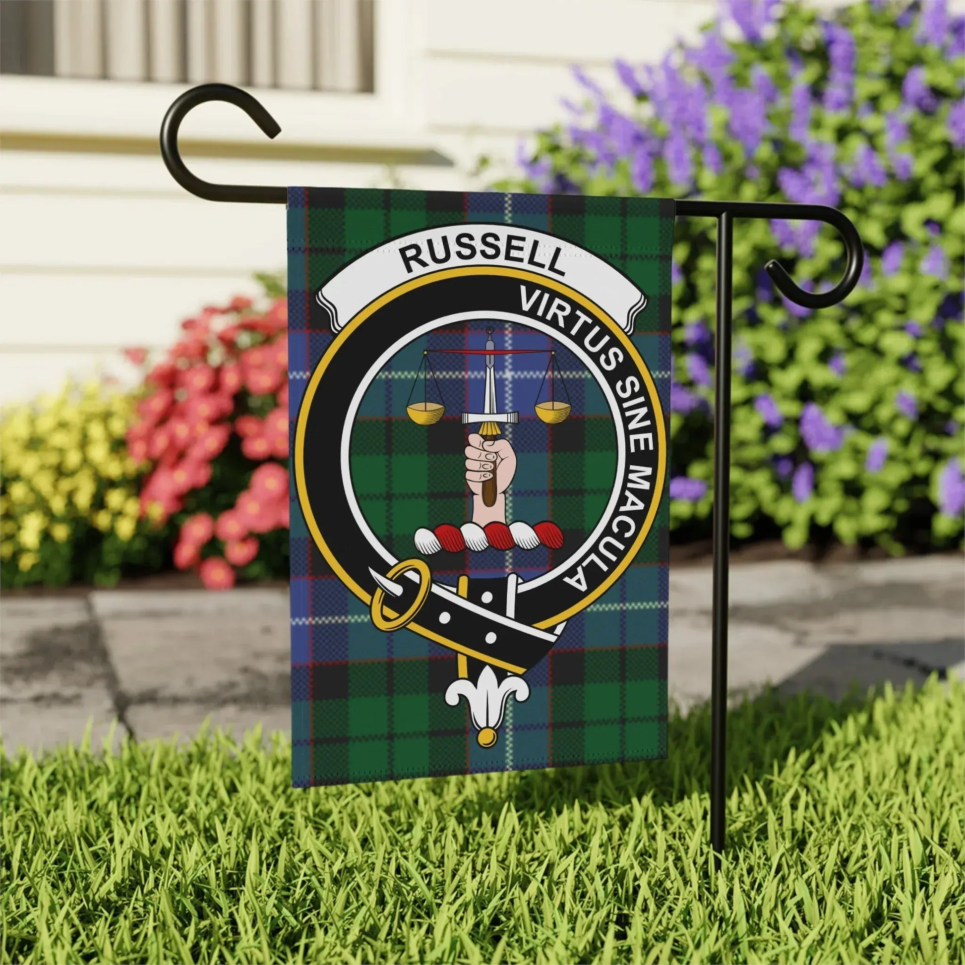 Russell Virtus Sine Macula Garden Flag product