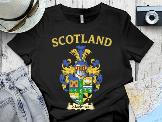 Scotland Coat of Arms Machuns Graphic Tee Shirt product