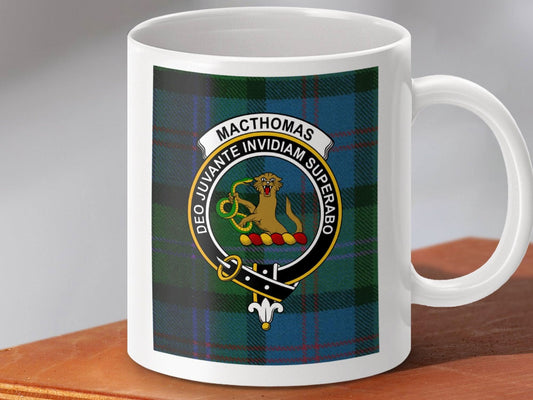 Scottish Clan Crest MacThomas Tartan Design Mug product type