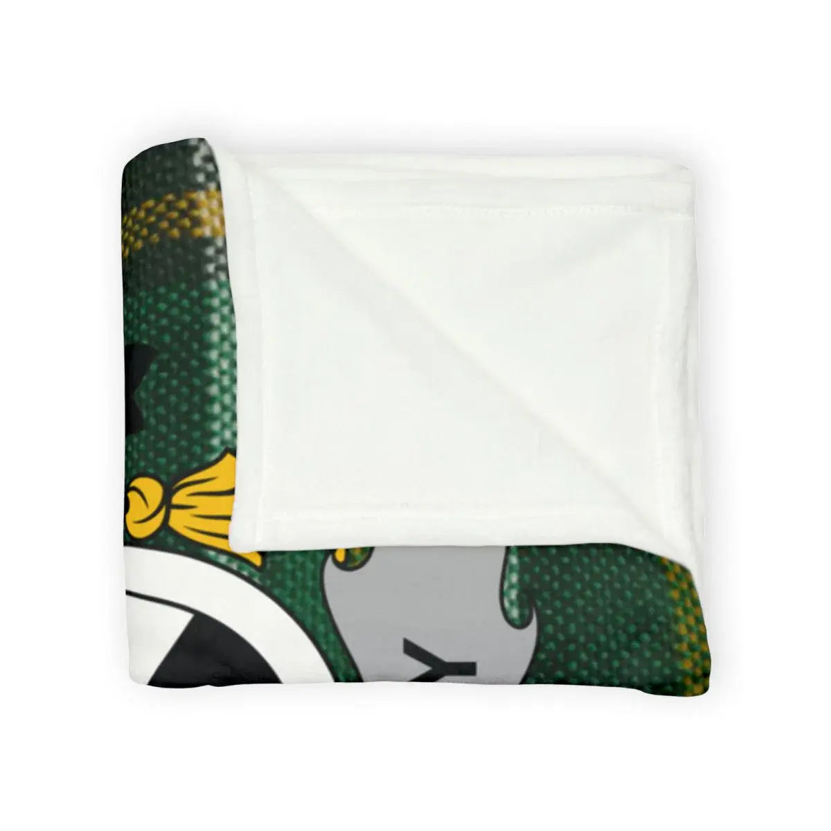 Green and White Graphic Design Blanket product