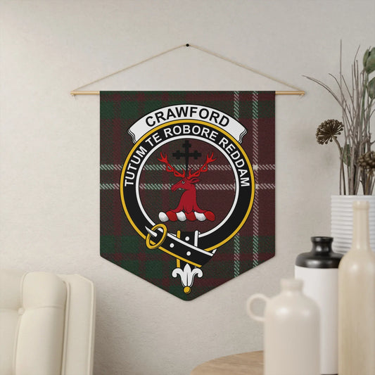 Crawford Tartan Clan Crest Wall Hanging product type