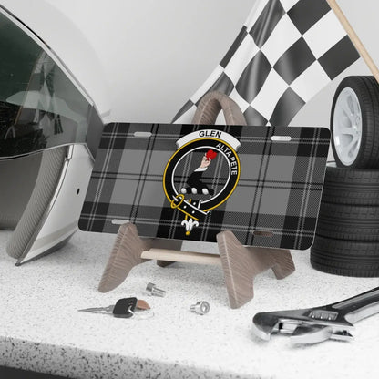 Glen Alva Crested Plaid License Plate product