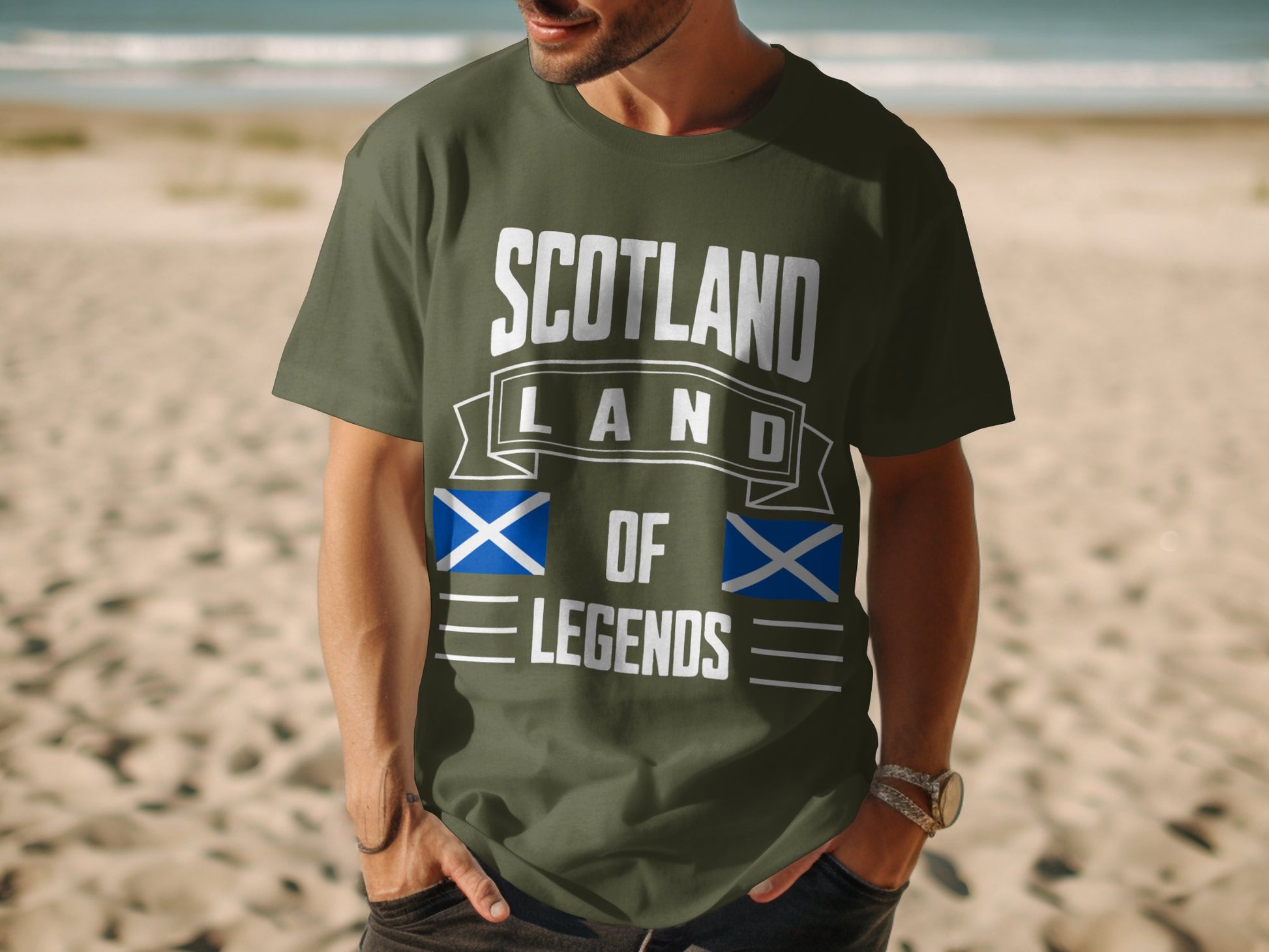 Scotland Land of Legends Stylish Graphic T-Shirt - Living Stone Gifts