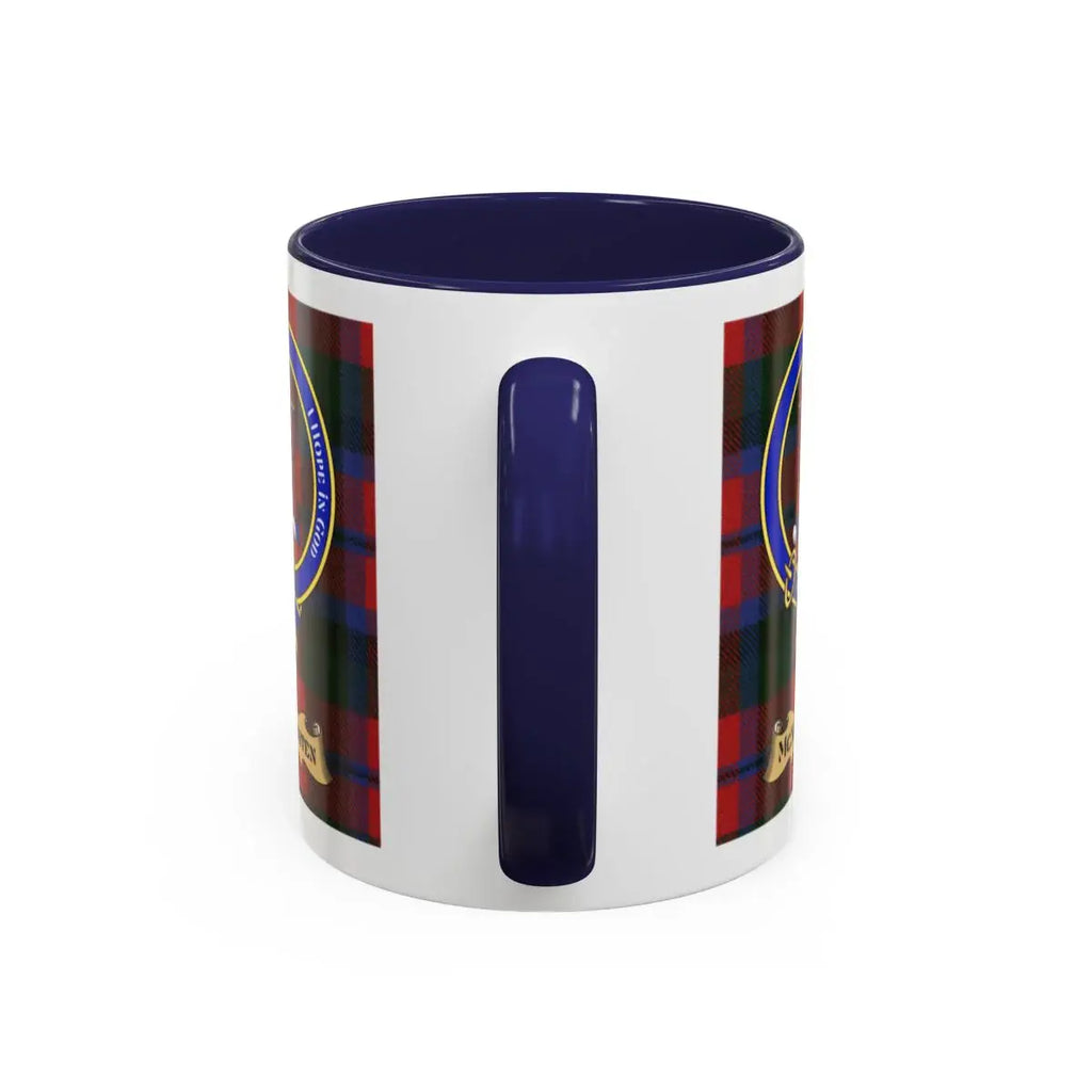 McNaughten clan crest mug shown in 11 oz and 15 oz sizes