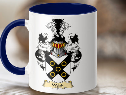 Clan Welsh Authentic Scottish Coat of Arms Mug - Living Stone Gifts