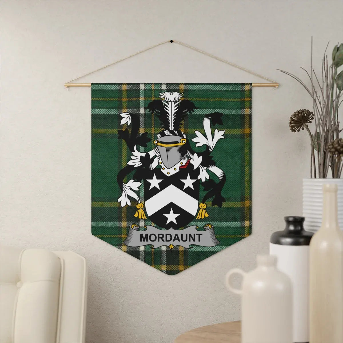 Mordant Family Crest Printed Wall Hanging product