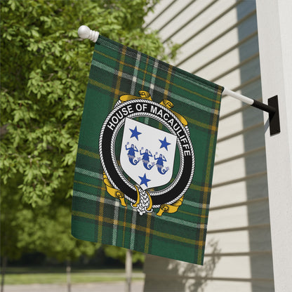 House of MacAuliffe Green Tartan Outdoor Flag product