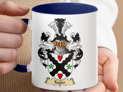 Clan Taylor Scottish Coat of Arms Mug - Living Stone Gifts