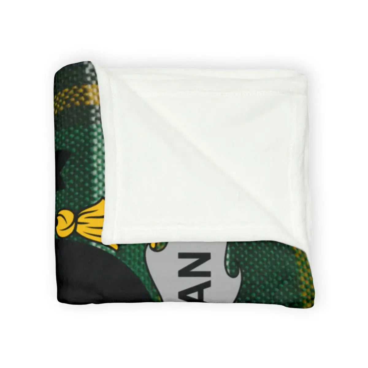 Green and Yellow Patterned Cozy Blanket product