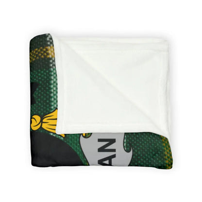 Green and Yellow Patterned Cozy Blanket product