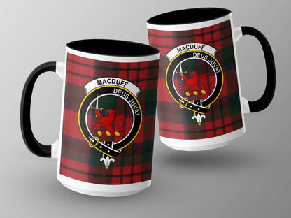 Scottish MacDuff Clan Crest Tartan Plaid Design Mug - Living Stone Gifts