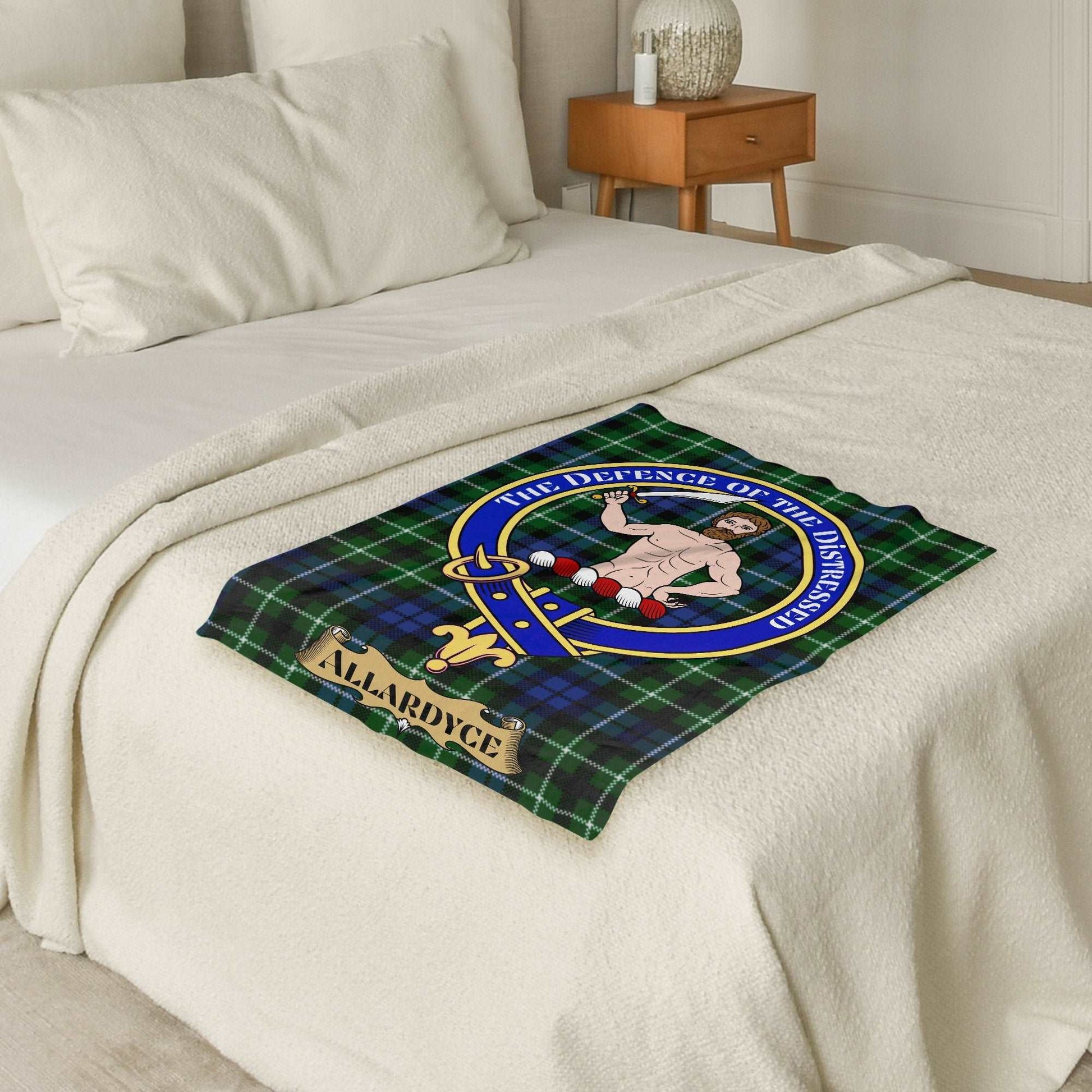 Allardyce Crest The Defence Of The Distressed Blanket