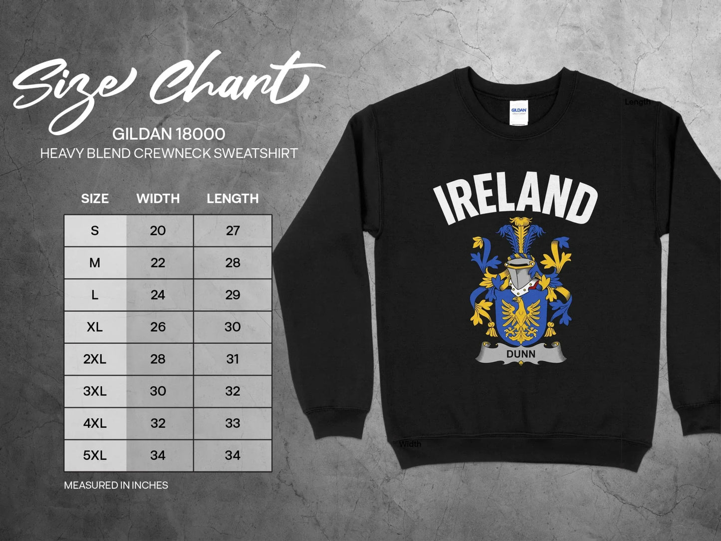 Ireland Dunn Coat of Arms Crewneck Sweatshirt product type