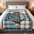 Roberton For Security Blue Plaid Anchor Blanket