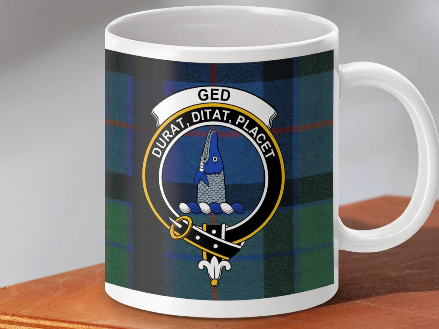 Scottish Clan Crest Tartan Mug Unique Clan Mug product