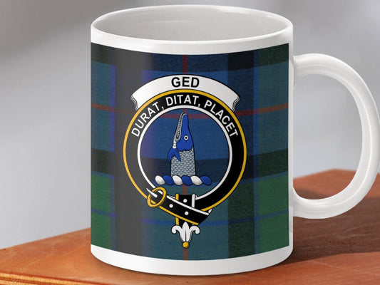 Scottish Clan Crest Tartan Mug Unique Clan Mug product