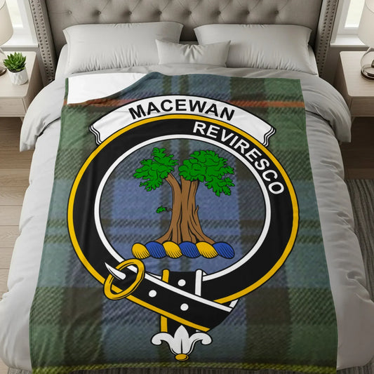 Macewan Revresco Crest Design Throw Blanket product