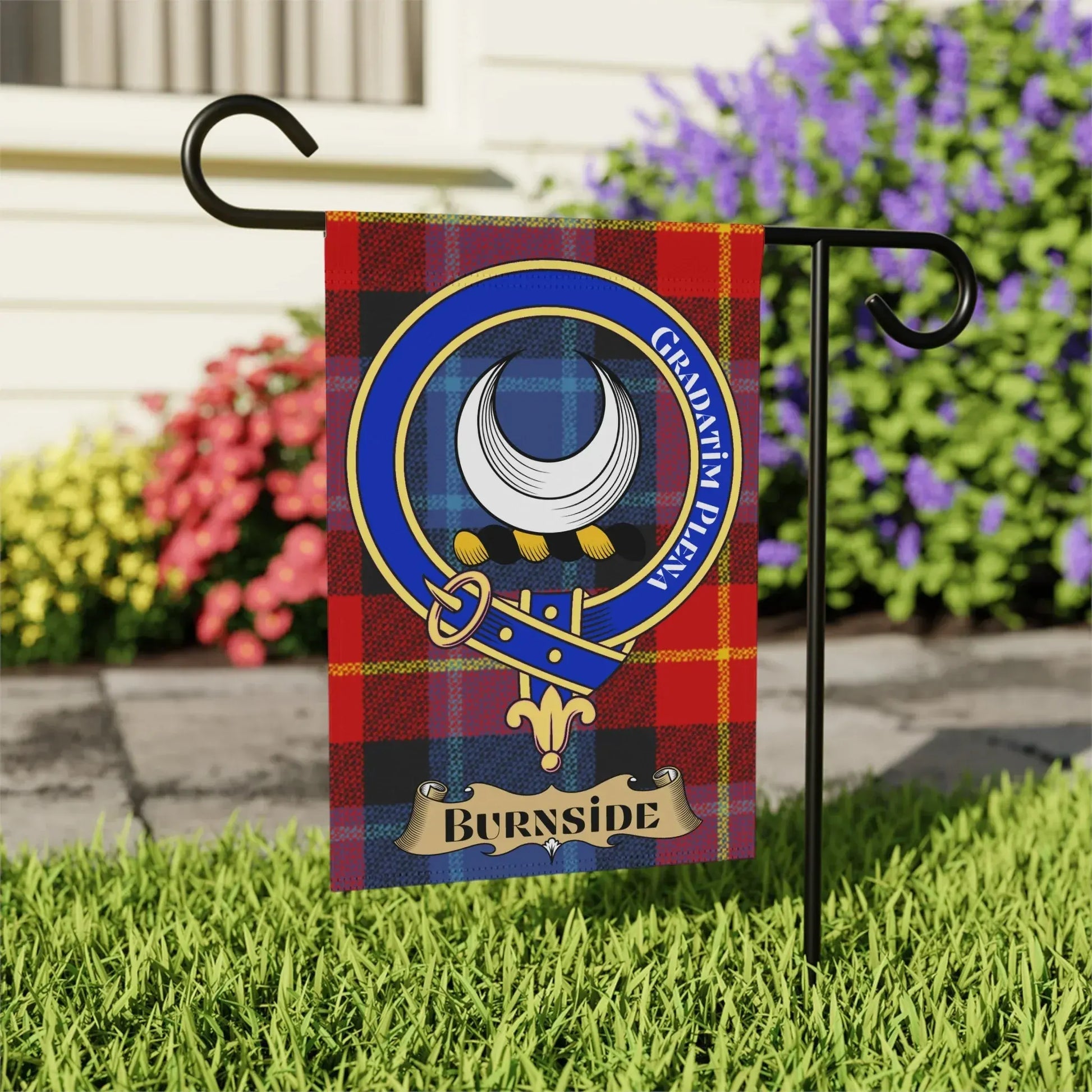 Burnside Clan Crest Tartan Garden Flag product