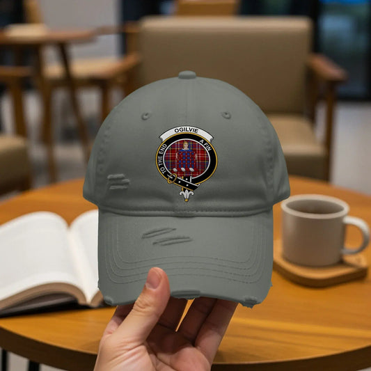 Trendy Distressed Cap with Unique Patch Design product type