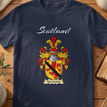 Abernethy Scottish family shield T-shirt in Navy