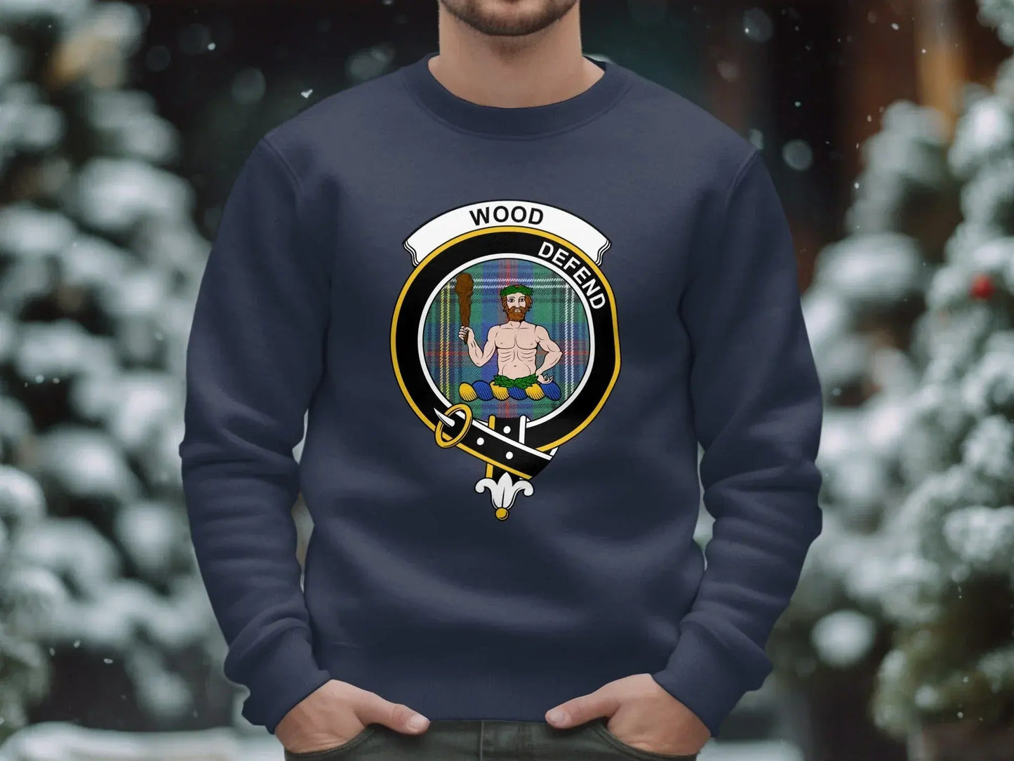 Wood Defend Crest Design Printed Sweatshirt product