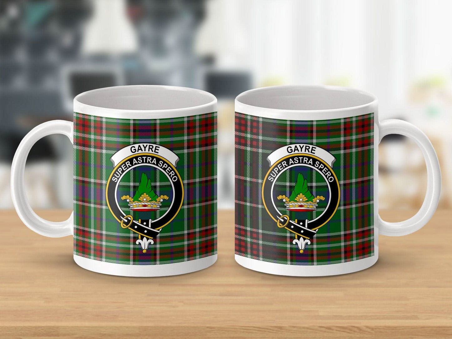 Super Astra Spreed Gayre Clan Plaid Design Mug product type