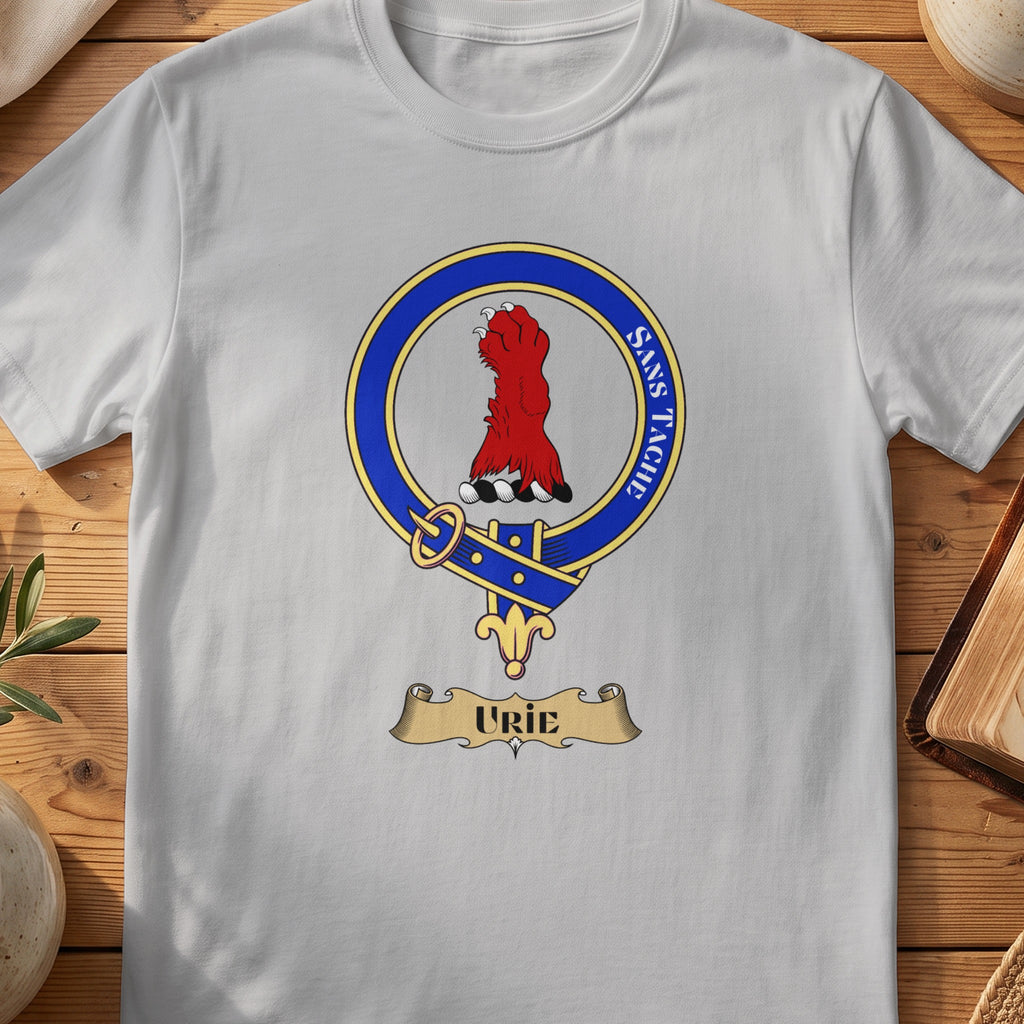 Urie Scottish clan crest T-shirt in Sport Grey