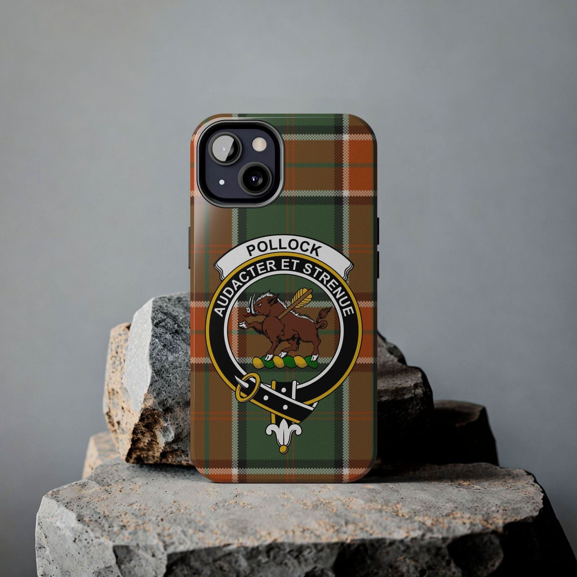 Pollock Clan Scottish Tartan Cell Phone Case - Celtic Ancestry Gifts