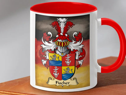 German Lion Emblem and Crest Design Coffee Mug Product