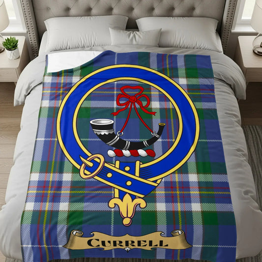 Currell Family Crest Tartan Plaid Blanket product