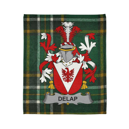 Delap Family Crest and Coat of Arms Tartan product