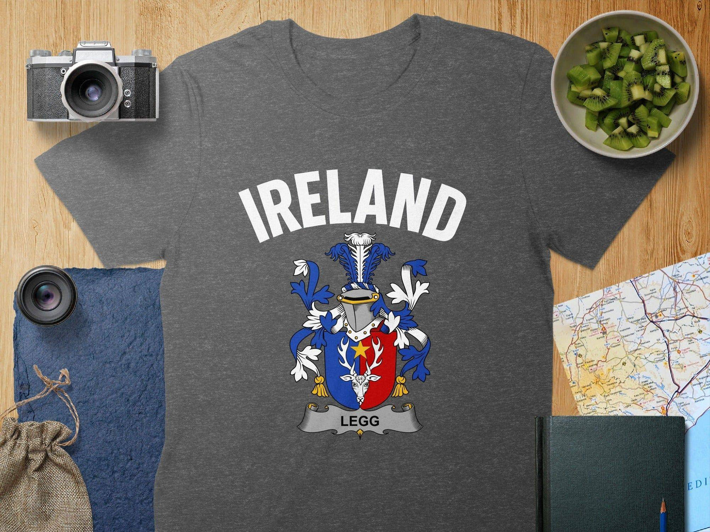 Ireland Legg Coat of Arms Graphic T-shirt product