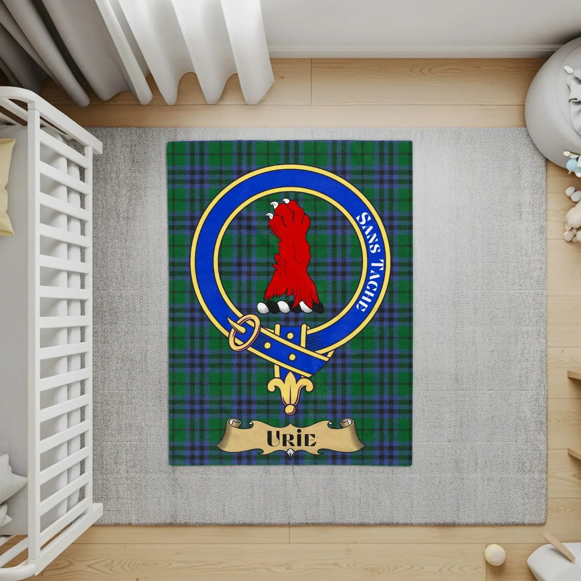 Scottish Plaid Clan Crest Nursery Rug product