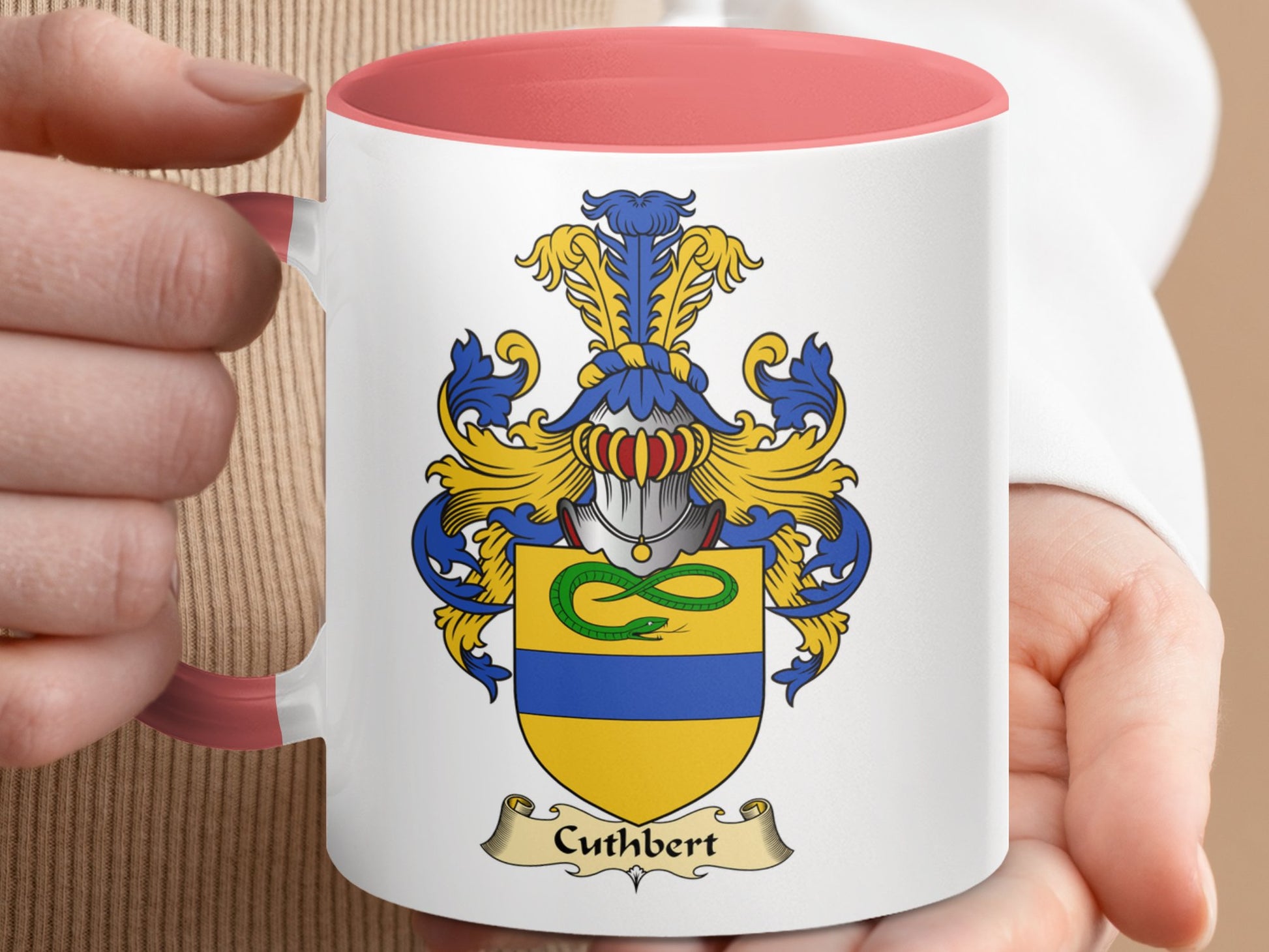 Cuthbert Scottish Clan Coat of Arms Emblem Mug - Living Stone Gifts