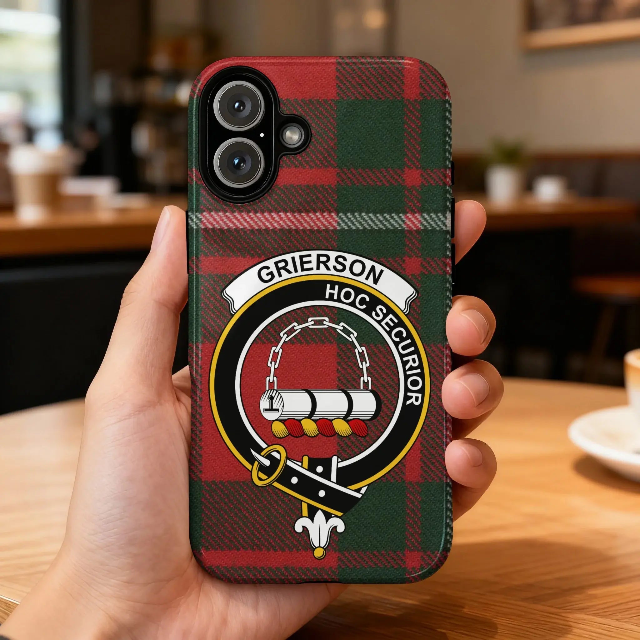 Grierson Hoc Securior Plaid Design Phone Case