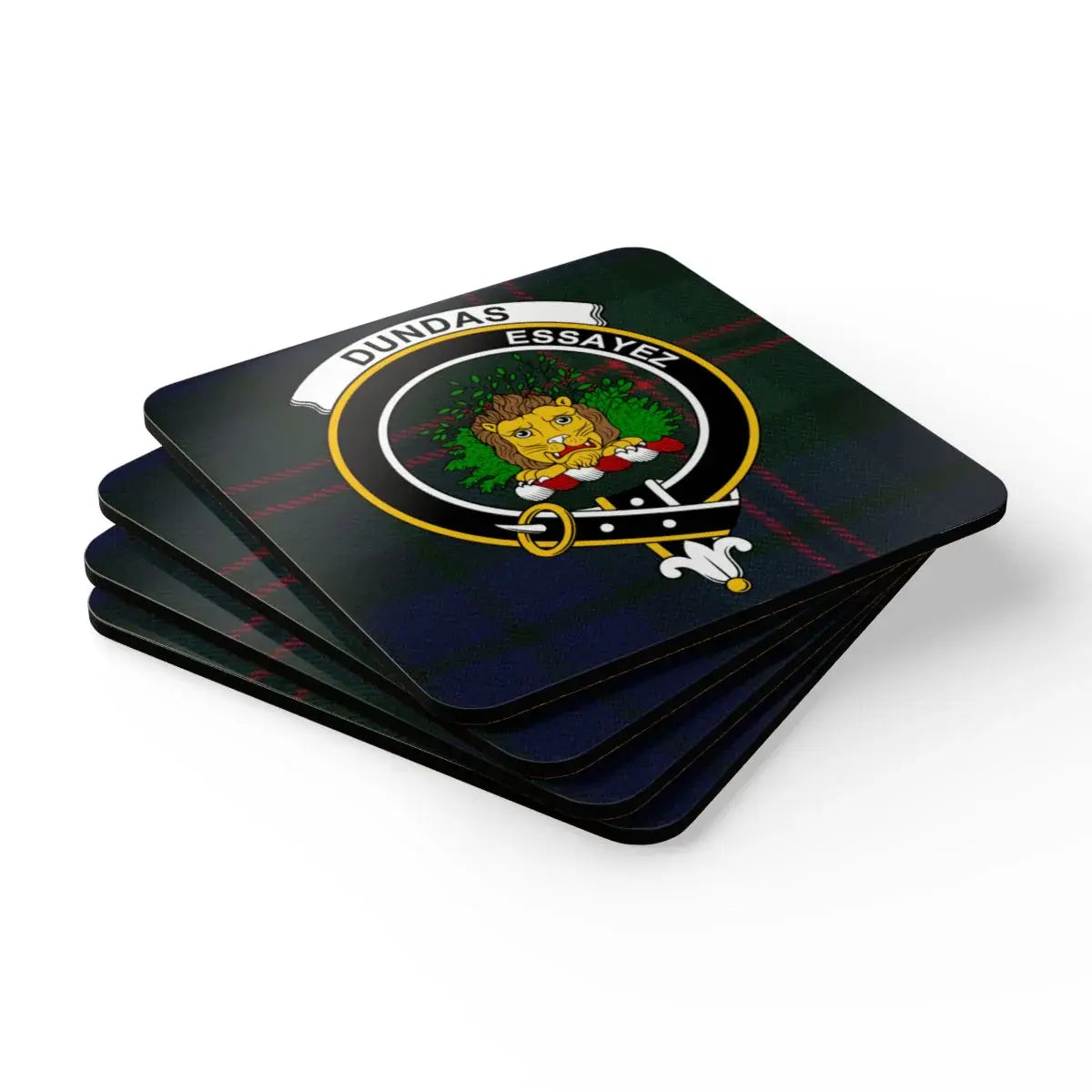 Dundas Essayez Crest Square Coasters Set product type
