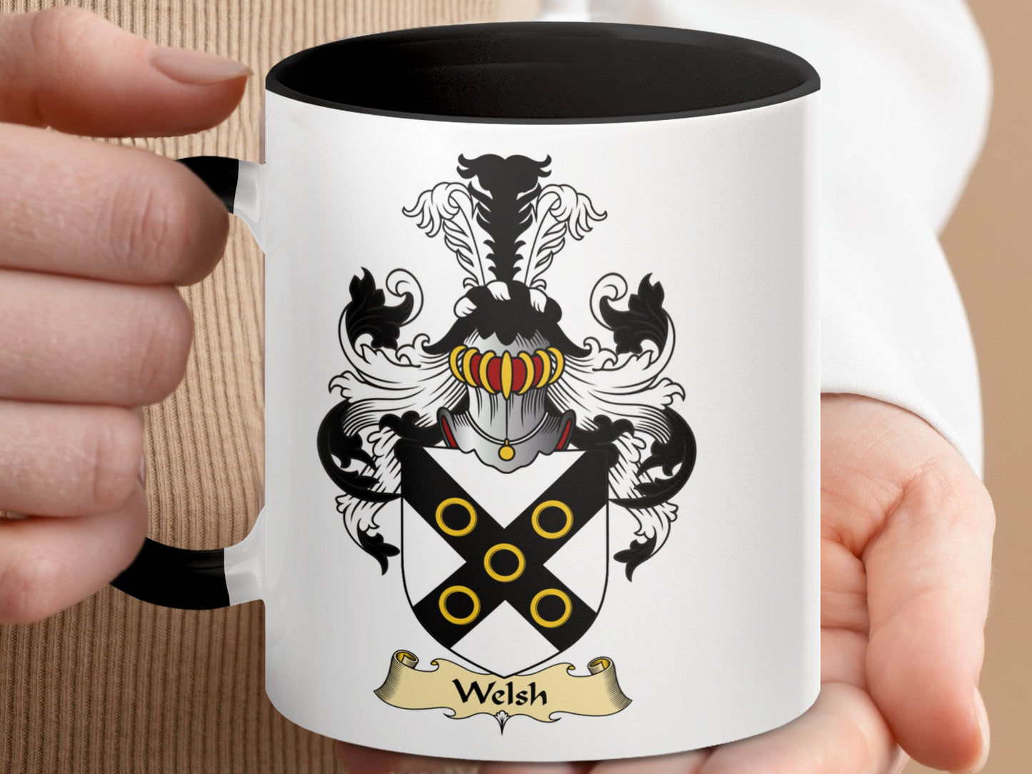 Clan Welsh Authentic Scottish Coat of Arms Mug - Living Stone Gifts