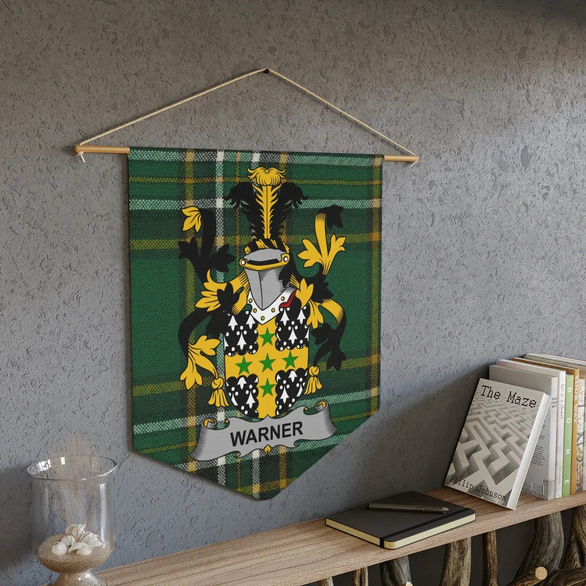 Family Crest Wall Hanging Tapestry Shield product