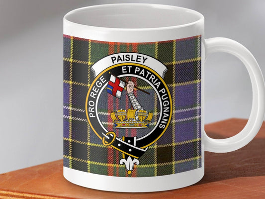 Paisley Et Patria Pugnas Plaid Design Mug product