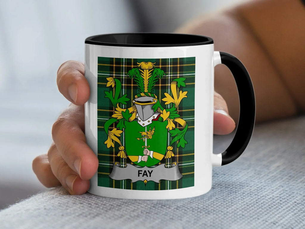 Fay Irish National Tartan ceramic accent mug