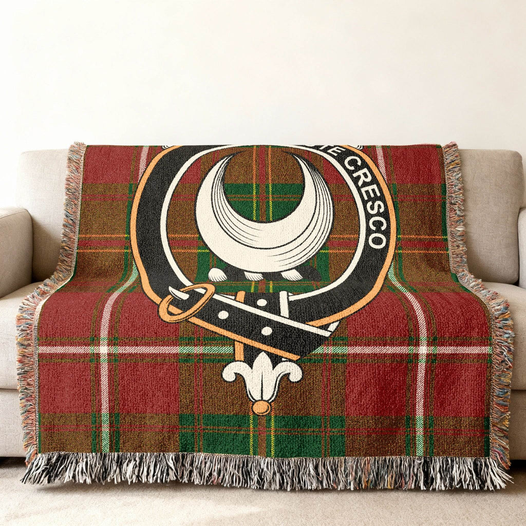 Family Crest Tartan Printed Throw Blanket