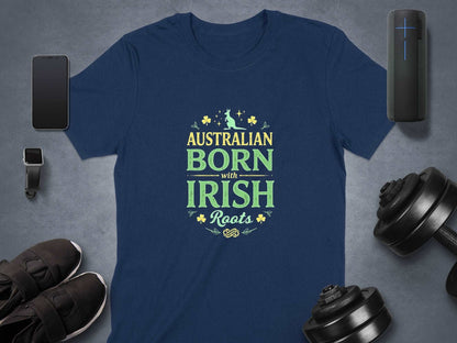 Australian Born with Irish Roots Graphic T-Shirt - Living Stone Gifts