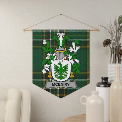 Custom Family Crest Plaid Tapestry Wall Art Product