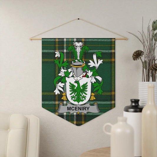 Custom Family Crest Plaid Tapestry Wall Art Product