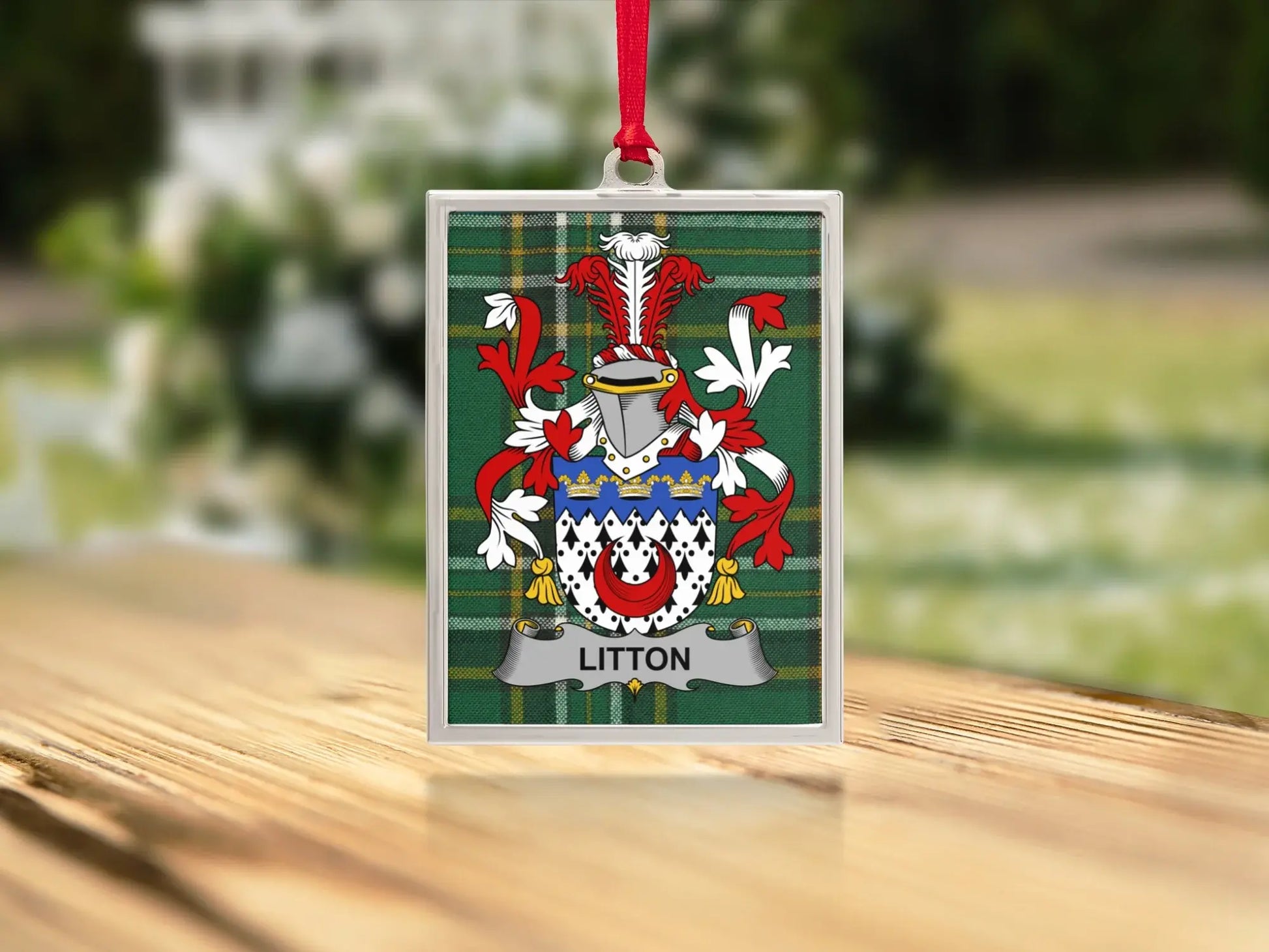 Litton Family Crest Personalized Ornament product